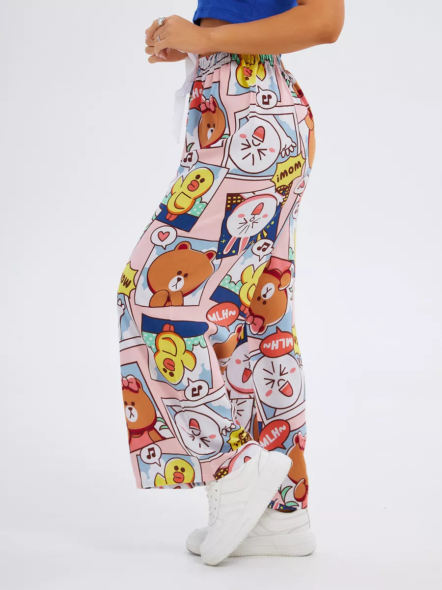 Calça Pantalona Desenho animado