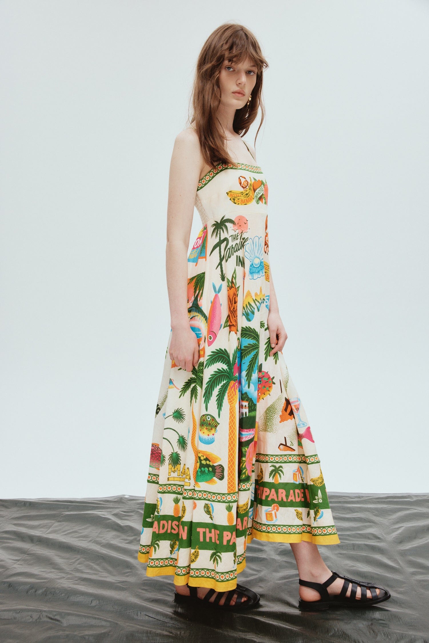 Vestido Longo Estampado FarmGrace