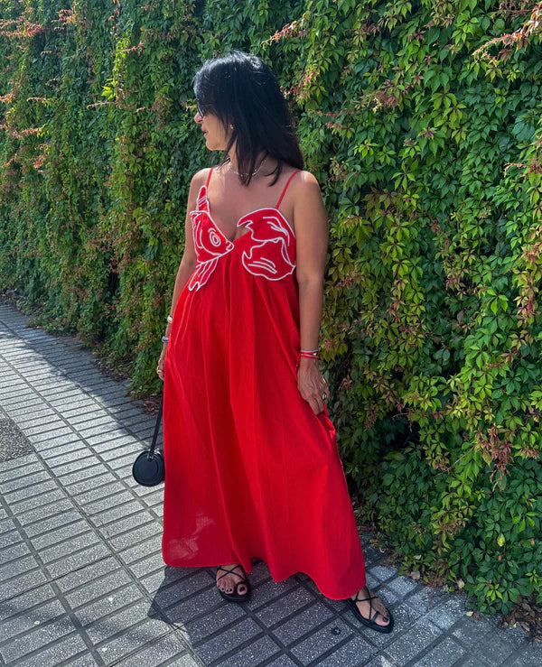 Vestido Longo Vermelho Beta