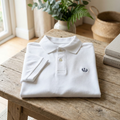 Klassiche Weiß Polo-T-Shirt