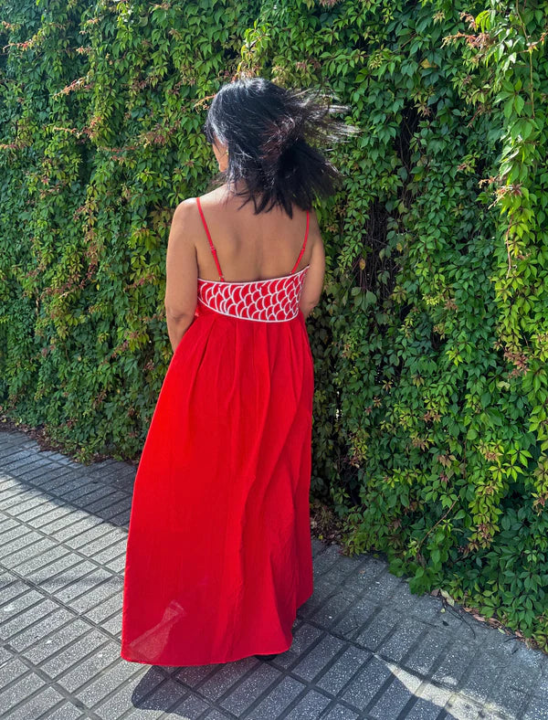 Vestido Longo Vermelho Beta