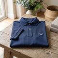 Klassiche Blau Polo-T-Shirt