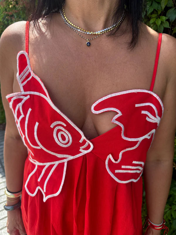 Vestido Longo Vermelho Beta