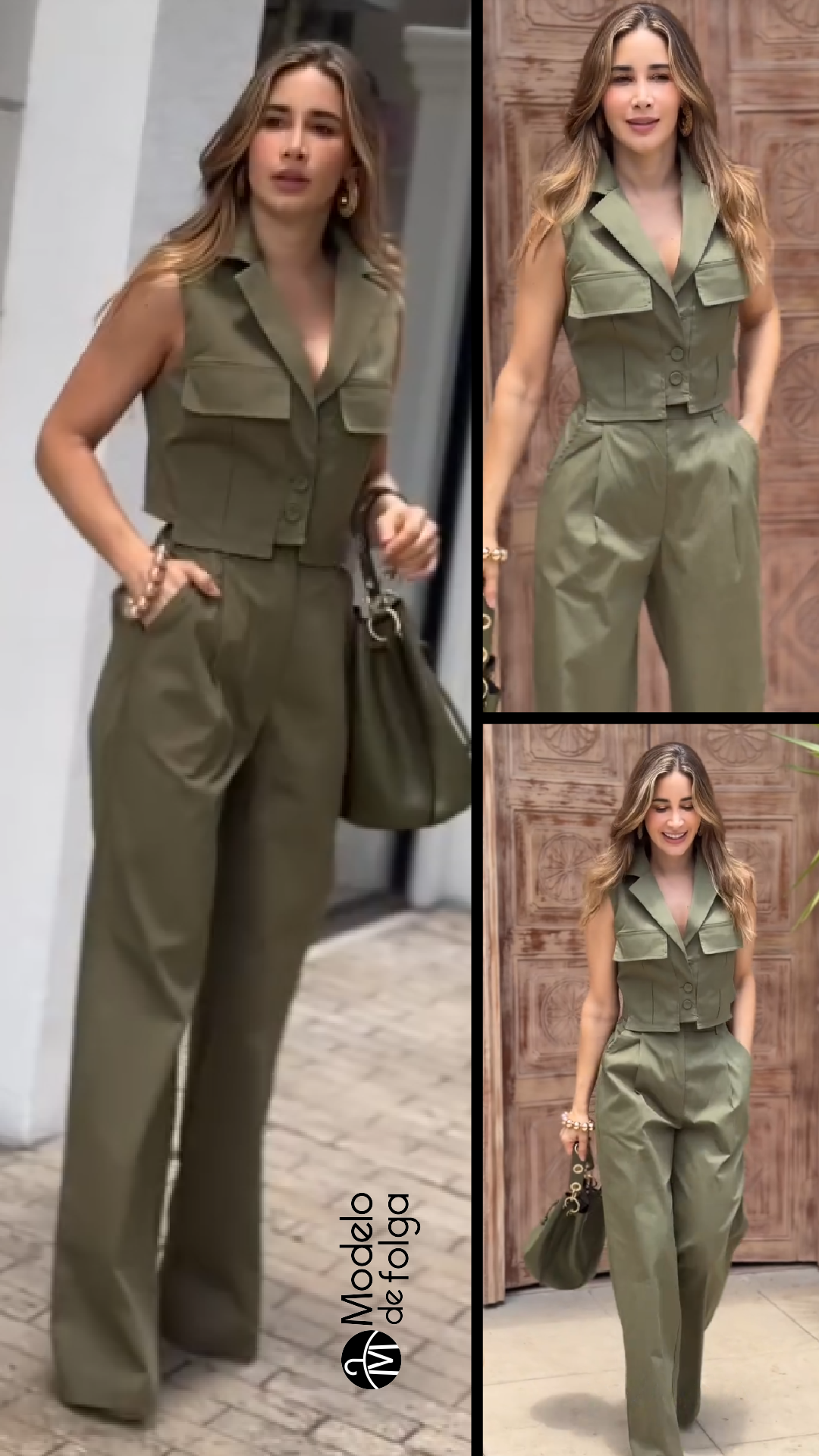 Conjunto Alfaiataria Verde Militar