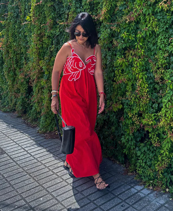 Vestido Longo Vermelho Beta