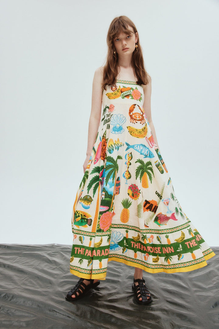 Vestido Longo Estampado FarmGrace