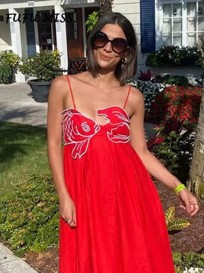 Vestido Longo Vermelho Beta