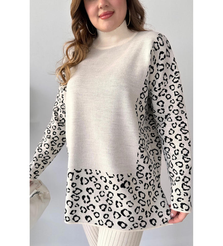 Conjunto Pima Glam: Blusa Animal Print e Calça Canelada